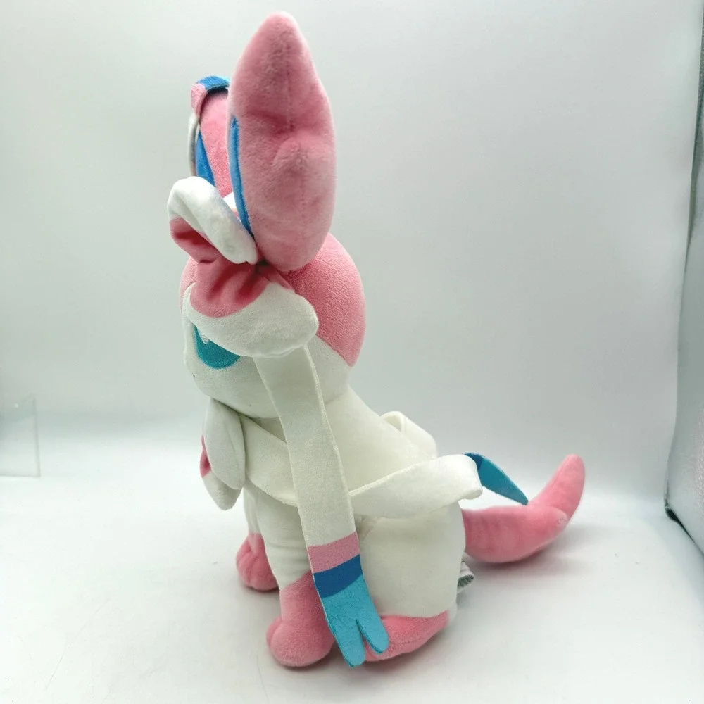 Pokemon Sylveon Plush Eevee Evolution Pink White Stuffed Animal Toy 02-GZ0023